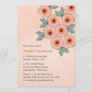 Blossom Bouquet Fête des Mères Brunch Invitations