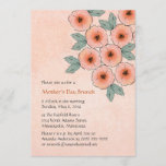 Blossom Bouquet Mother's Day Brunch Invitations<br><div class="desc">These pretty Mother's Day Brunch invites feature a bunch,  or bouquet,  of pretty floral blossoms,  or flowers,  in peach and green. Ready to personalize with your party information.</div>