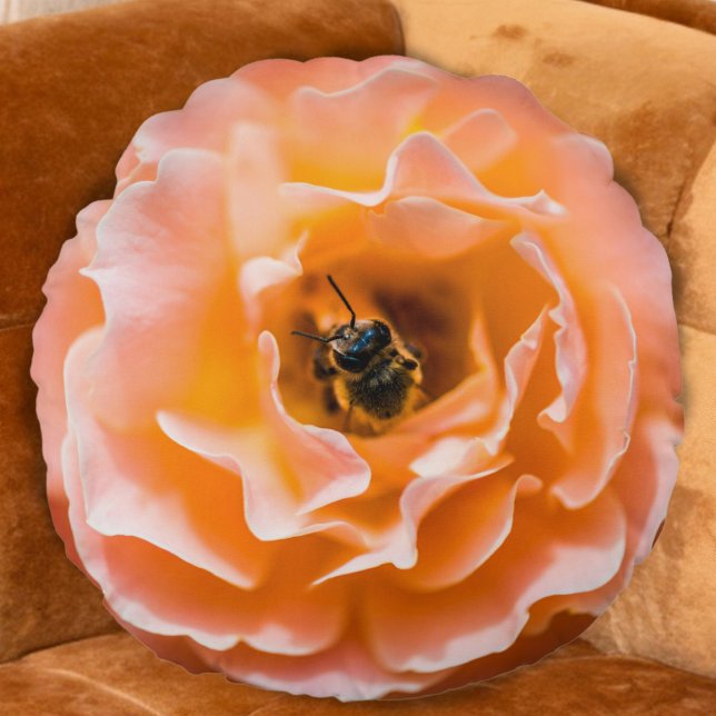 Blossom Bumble Round Pillow (Creator Uploaded)