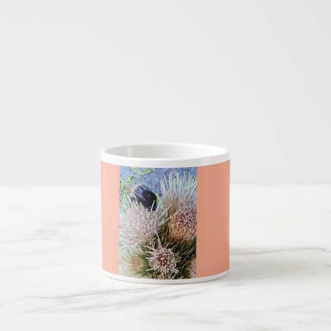 Blossom - Bumblebee on Distel Espresso Cup (Front)
