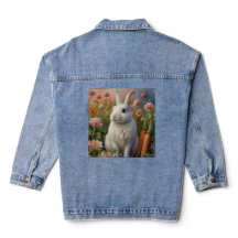 Blossom Bunny & Carotte Patch Jean Jacket