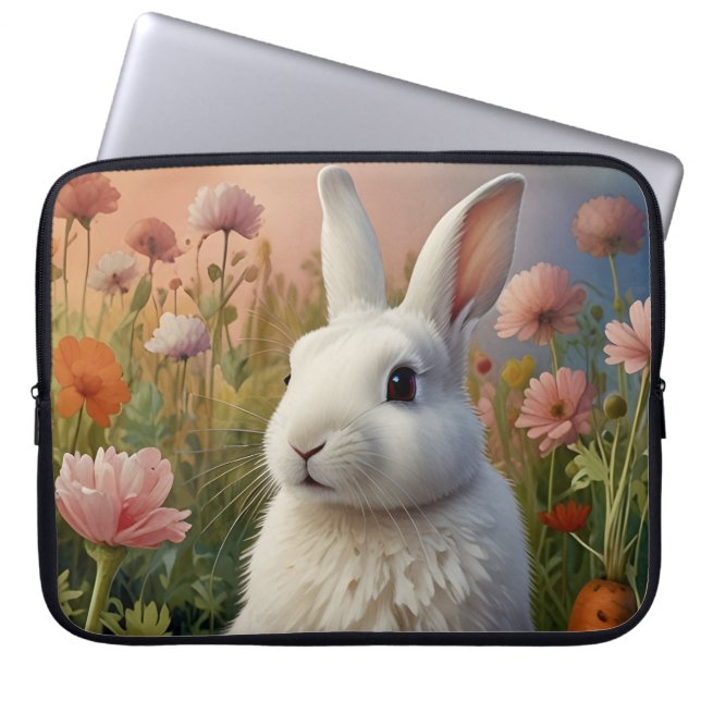 Blossom Bunny & Carrot Patch Electronics Bag  (Front)
