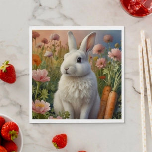 Blossom Bunny & Carrot Patch Paper Napkin 