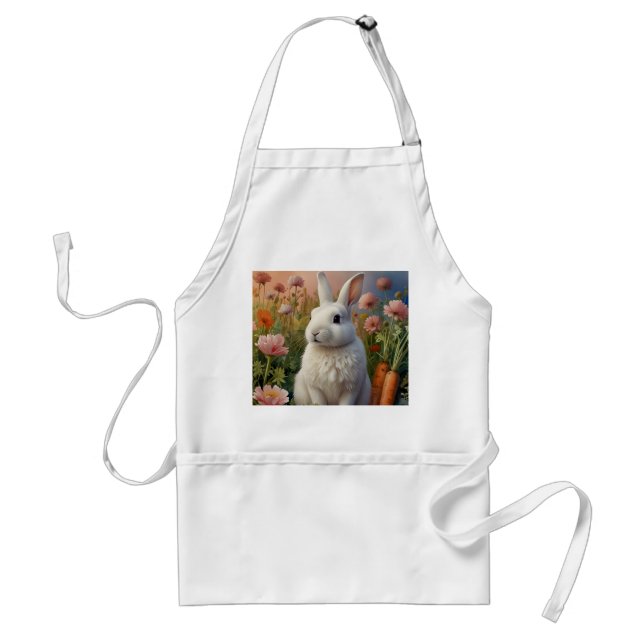 Blossom Bunny & Carrot Patch  Standard Apron (Front)