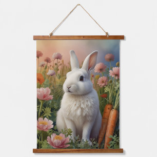 Blossom Bunny & Carrot Patch Tapestry