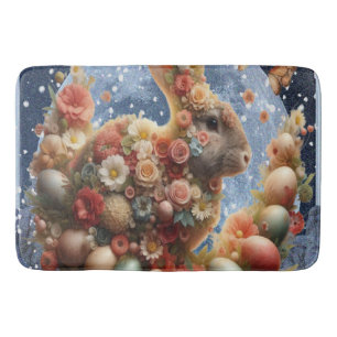 Blossom Bunny Easter  Bath Mat