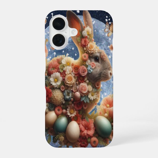 Blossom Bunny Easter  iPhone 16 Case (Back)