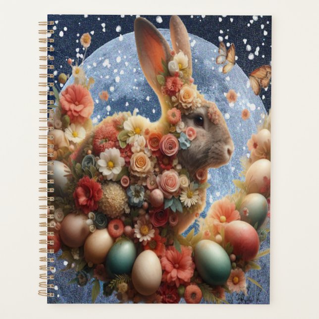 Blossom Bunny Easter  Planner (Front)
