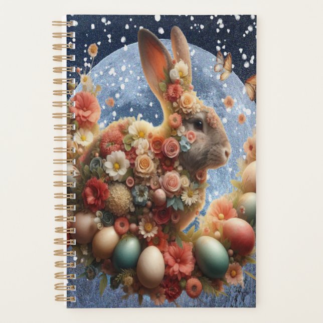 Blossom Bunny Easter  Planner (Front)