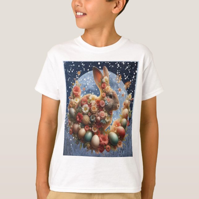 Blossom Bunny Easter  T-Shirt (Front)
