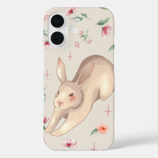 Blossom Bunny – Soft Watercolor Case-Mate iPhone Case (Back)