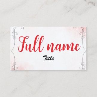 Blossom business card