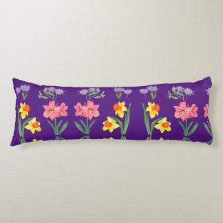 Blossom Comfort: Floral Design Body Pillow