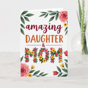 Blossom Daughter And Mom Card