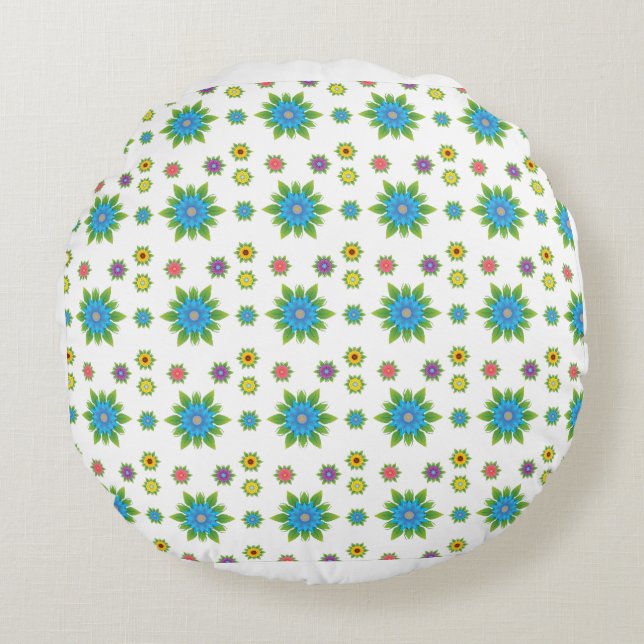 Blossom Dreams Round Pillow (Front)