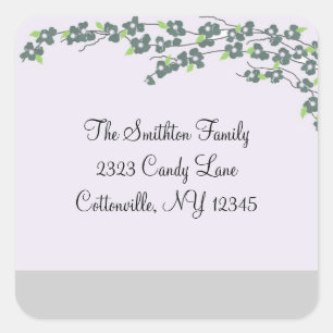 Blossom Étiquette de adresse