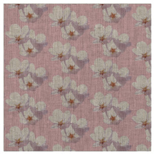 Blossom Fabric Pink Blossom Fabric Cotton or Poly
