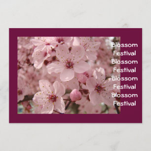 Blossom Festival Event Announcement Cards