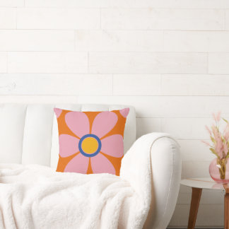 Blossom Flower Pattern  Throw Pillow
