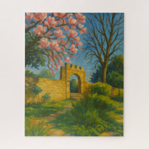 Blossom Gate – Enchanted Garden Painting Jigsaw Puzzle