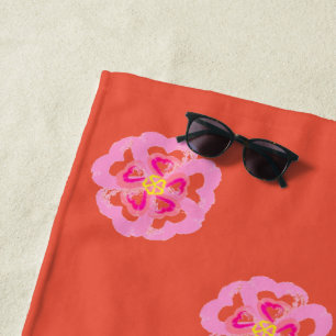 Blossom Heart Beach Towel