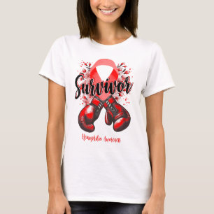 Blossom Hemophilia Warrior Survivor T-Shirt
