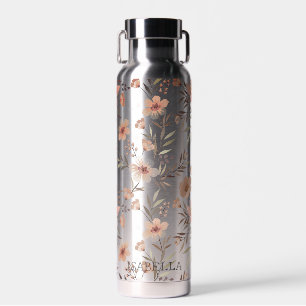 Blossom Hydration - Personalized Boho Floral Water Bottle