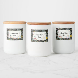 Blossom in Style: Customizable Food Label