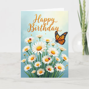 Blossom Insect Birthday Card