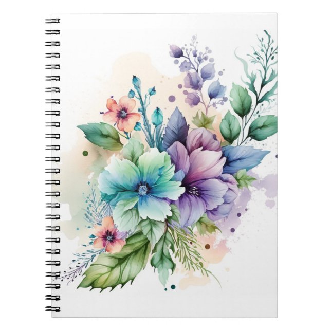 Blossom Journal Notebook for Reflection & Growth (Front)