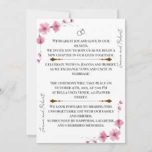 Blossom Love Wedding Invitation