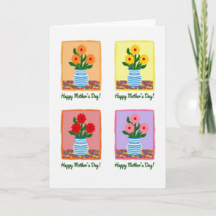 Blossom Mothers Day Mosaic Blocks Card