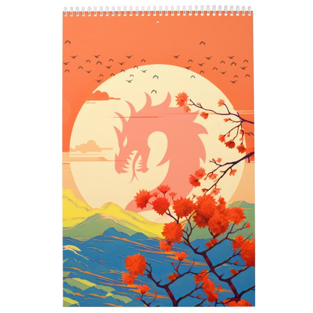 BLOSSOM NATURE MOUNTAIN DRAGON  CALENDAR (Cover)