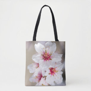 Blossom of the almond tree tote bag