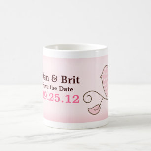 BLOSSOM OISEAU ROSE TENDANCE PERSONNALISÉ Mug