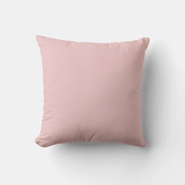 BLOSSOM – Pink Solid Colour   Throw Pillow (Front)