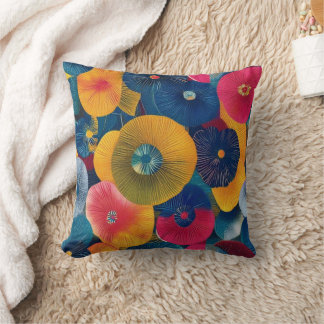 Blossom Radiance Throw Pillow