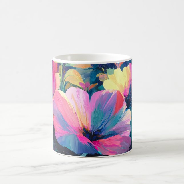Blossom Rush Spring Floral Garden  Coffee Mug (Center)