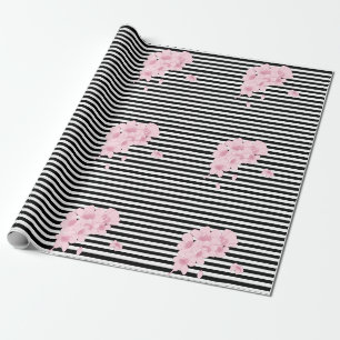Blossom Stripe Wrapping Paper