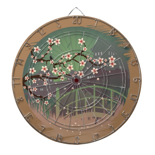 Blossom Sundown  Dartboard (Front)