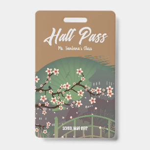 Blossom Sundown Hall Pass Badge