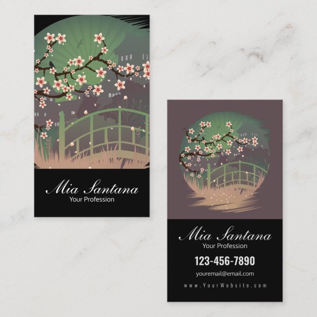 Blossom Sundown Profession Business Card (Front/Back)