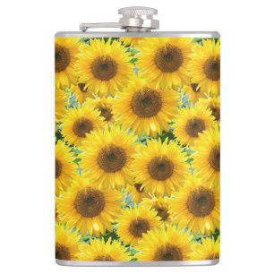 Blossom Sunflowers Hip Flask