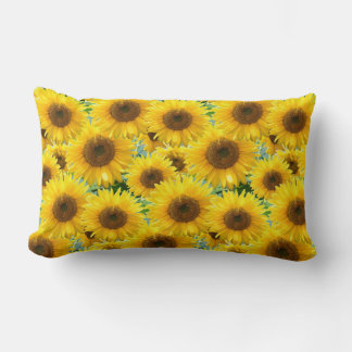 Blossom Sunflowers Lumbar Pillow