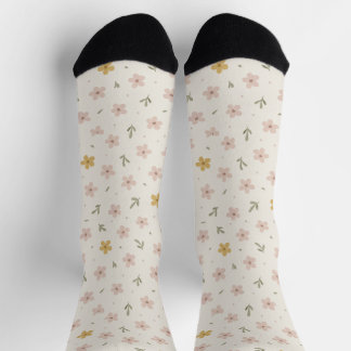 Blossom Whisper – Seamless Floral Sock Pattern