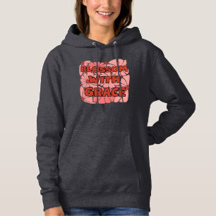 blossom with grace pink wildflower hoodie