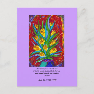 Blossom with Quote Postcard