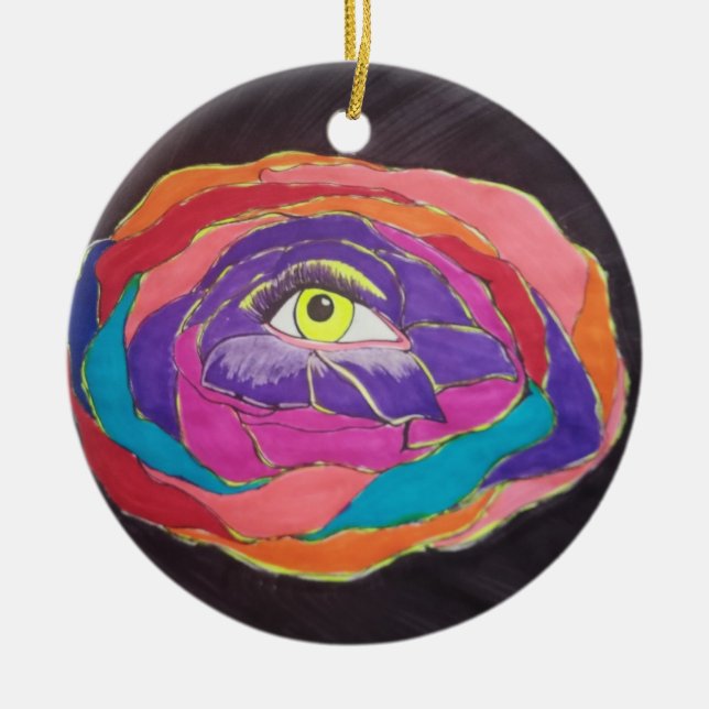 Blossomed Excellence  Ceramic Ornament (Front)