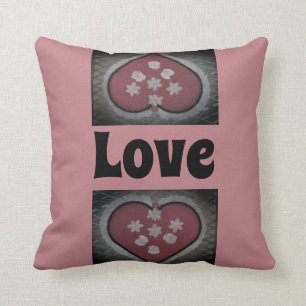 Blossomed Hearts Throw Pillow