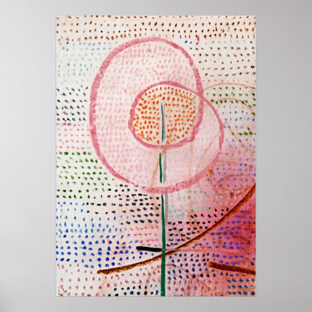 Blossoming, abstract art by Paul Klee Poster (Front)